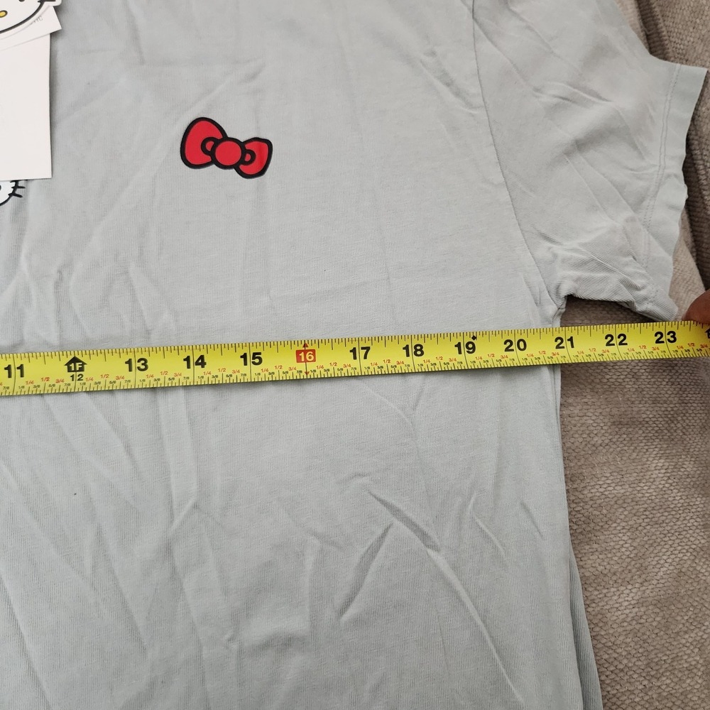 Zara Medium Grey Hello Kitty Crew Neck Short Sleeve Shirt NWT - Picture 7 of 8